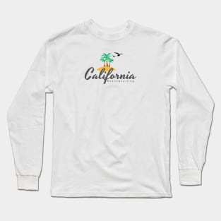 Surf and beach in California on a t-shirt Long Sleeve T-Shirt